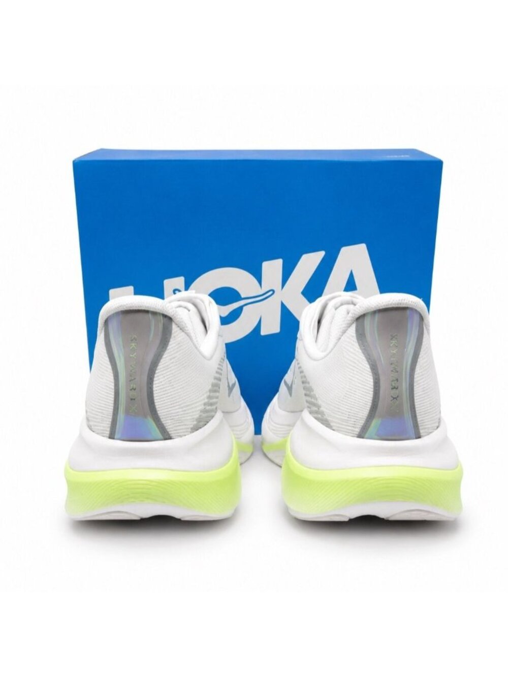 HOKA Skyward X 2 Supportive Womens 7.5 B White Metallic Carbon Running Shoes - Picture 8 of 11